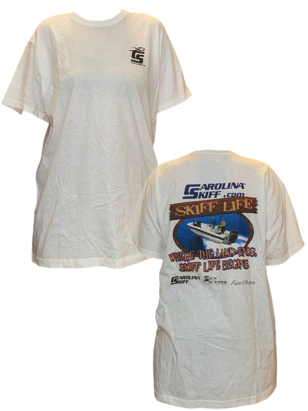 Carolina Skiff Skiff Life White Short-Sleeve Graphic Tee